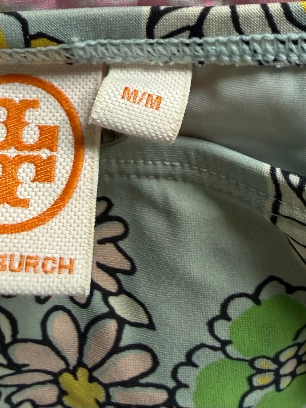 Tory Burch Floral Bikini Set in Mint Green and Lime